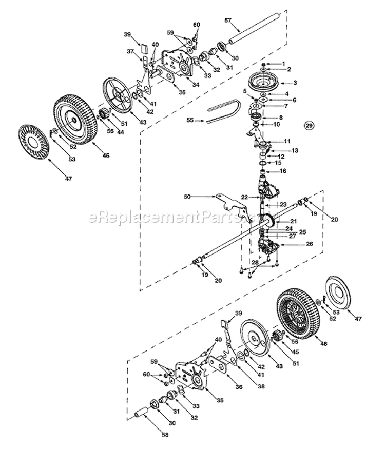 Page C Diagram and Parts List for 12A-449T402 2001 Yard Man Lawn Mower